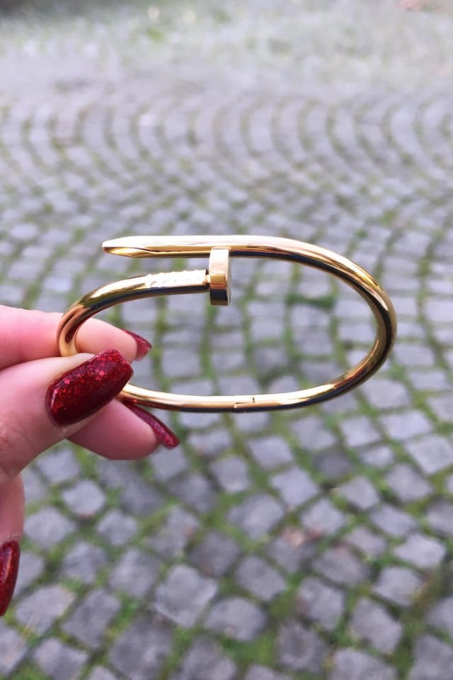 Gold Renk Çelik Çivi Kelepçe