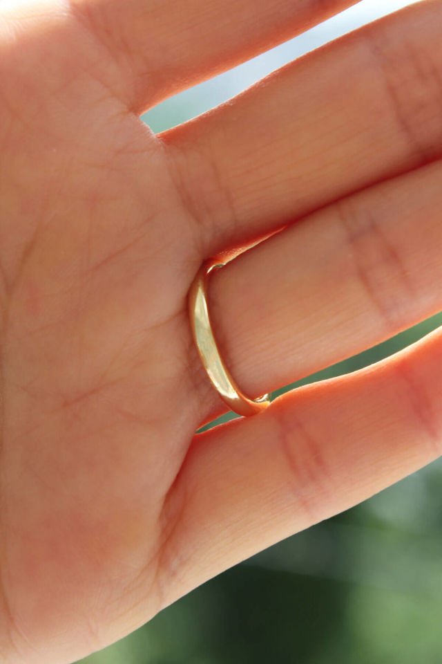 Turkuaz ve Zirkon Taşlı Ayarlamalı Gold Yüzük