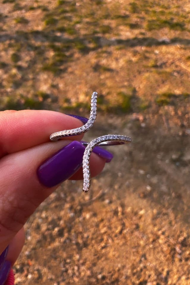 Silver Zirkon Taşlı Tarz Yüzük