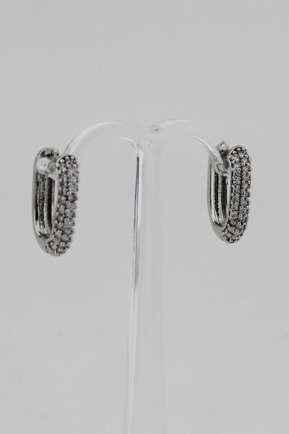 Özel Seri Zirkon Taşlı Küpe - Silver Renk